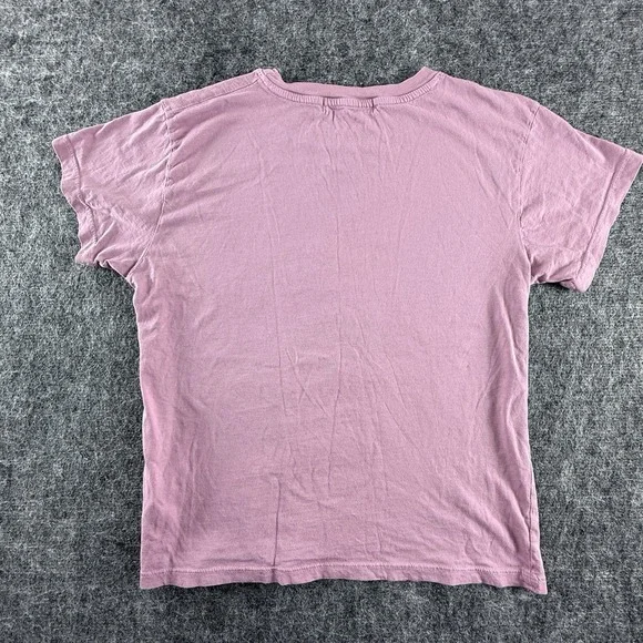 Def Leppard Adrenalize Tee Womens XXS Pink Letluv Anthropologie Band Shirt Crop - Picture 4 of 8